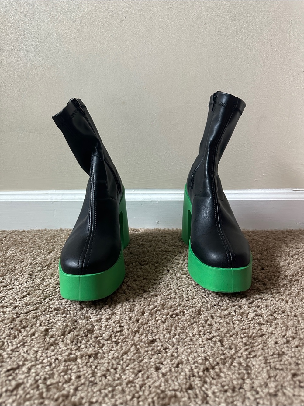 Black Platform Ankle Boots